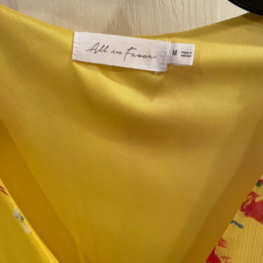 Brand: All in Favor; Size: Medium. Dress was worn once.
